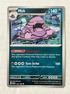 Pokemon TCG Lot 9 Cards Scatterbug Sprigatito Drifloon Riolu Muk Blissey 2023 - Thumbnail 9