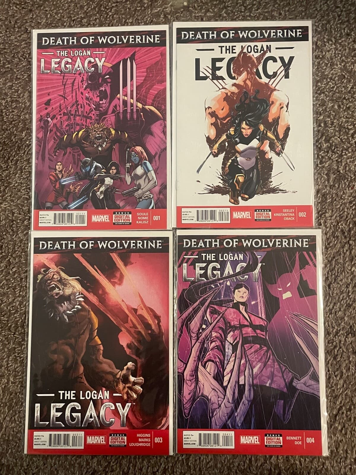 Death of Wolverine The Logan Legacy #1 - 4 (2014 Marvel) Lot of 4 - Image 1