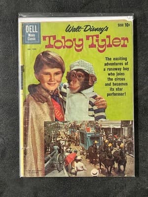 Lot 5 Dell Comic Books Walt Disney Uncle Scrooge Toby Tyler New Funnies - Thumbnail 3