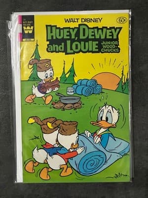 Walt Disney Whitman Comic Book Lot 5 Donald Duck Uncle Scrooge Huey Super Goof - Thumbnail 3
