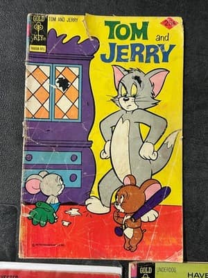 Gold Key Comics Lot Tom and Jerry Tweety and Sylvester Underdog Vintage 3 Issues - Thumbnail 2