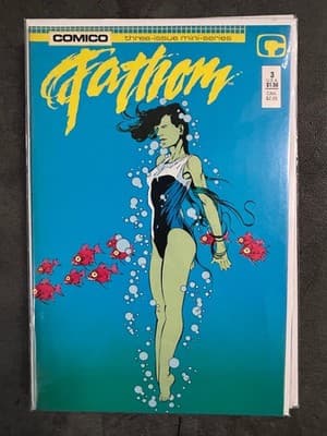 Comico Fathom 1-3 Complete Three-Issue Mini-Series Comic Set Blue Green Covers - Thumbnail 4