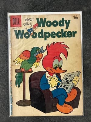 Lot 5 Dell Comic Books Walt Disney Uncle Scrooge Toby Tyler New Funnies - Thumbnail 6