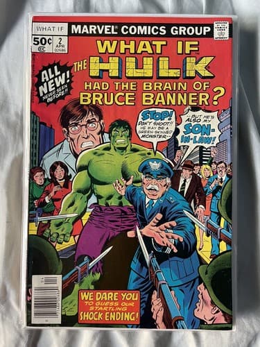 WHAT IF... #2 (1976 Marvel) 1st Series Hulk Had The Brain Of Bruce Banner - Image 1