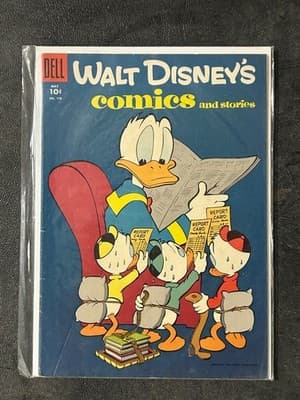 Walt Disney Comics Lot Dell 4 Vintage Donald Duck Comics 10c Dell 52 Pages - Thumbnail 4