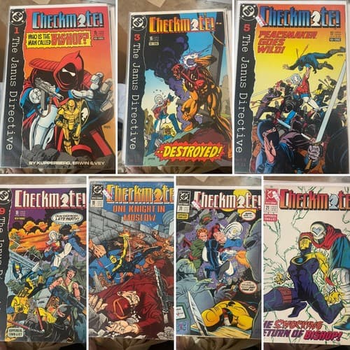 Lot Of 7 Checkmate #15, 16, 17, 18, 19, 20, 21 (1989 DC) Peacemaker, Janus Dir - Image 1