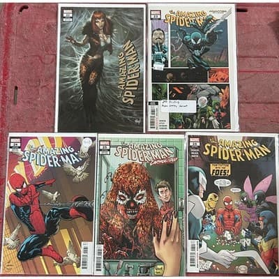 The Amazing Spider-Man 6th Series #22 - 26 (2018 Marvel) Lot of 5 Variant Covers - Image 1