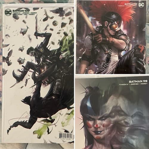 Batman 3rd Series #98B, 99B, 100B (2020 DC) Joker War Variant Covers Lot Of 3 - Image 1