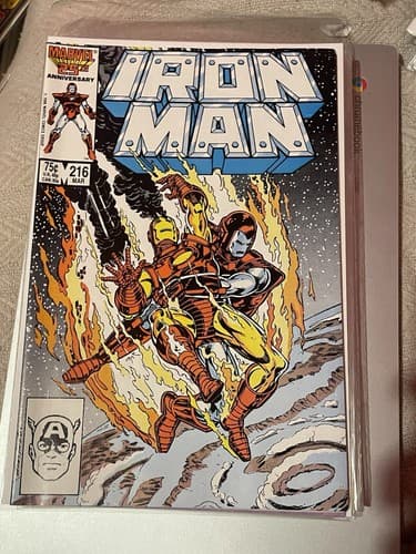 Lot of 2 Iron Man #215 & 216 (1987 Marvel) Jim Rhodes - Thumbnail 4