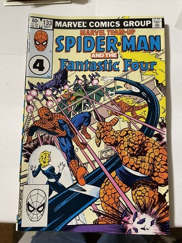 Lot Of 2 Marvel Team-Up #132 & 133 (1983 Marvel) Fantastic Four Team Up - Thumbnail 4
