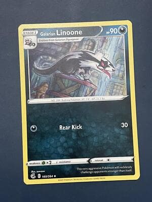 SWSH08: Fusion Strike #160/264 Galarian Linoone - Image 1