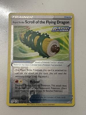 SWSH07: Evolving Skies #153/203 Rapid Strike Scroll of the Flying Dragon - Image 1