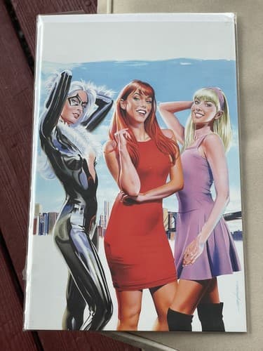 Amazing Spider-Man #6 (2018 Marvel) Mike Mayhew Virgin Variant Black Cat - Image 1