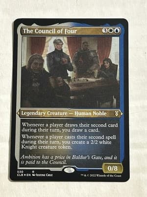 The Council of Four (Foil Etched) Baldur's Gate Magic The Gathering 530 CLB - Image 1