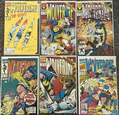 Wolverine 2nd Series #50 - 55 (1992 Marvel) Lot Of 6 - 1 KEY ISSUE Shiva 1st - Image 1