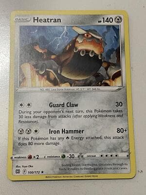 Heatran Brilliant Stars Pokemon #100/172 Regular - Rare - Image 1