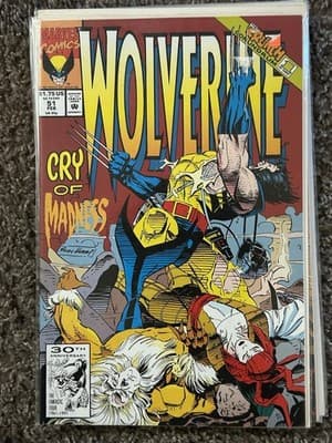 Wolverine 2nd Series #50 - 55 (1992 Marvel) Lot Of 6 - 1 KEY ISSUE Shiva 1st - Thumbnail 3