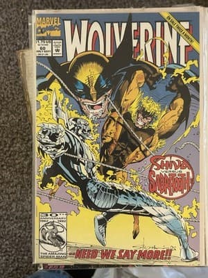 Wolverine 2nd Series #58, 59, 60, 61, 62 (1990 Marvel) Lot Of 5 - 1 KEY ISSUE - Thumbnail 4