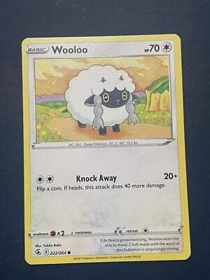 SWSH08: Fusion Strike #222/264 Wooloo (222) - Image 1