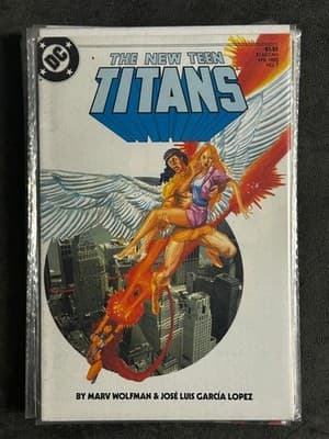 DC The New Teen Titans Comic Lot 6 Issues 4-9 1985 Marv Wolfman George Perez - Thumbnail 5