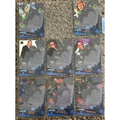1995 Fleer Batman Forever Metal Trading Cards Lot of 8 - Thumbnail 2