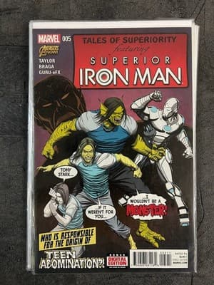 Marvel Superior Iron Man Comic Lot Issues 002 004 005 006 007 008 009 Bagged - Thumbnail 4