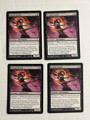 Nezumi Ronin Champions Of Kamigawa Magic The Gathering 130/306 Common Lot Of 4 - Image 1