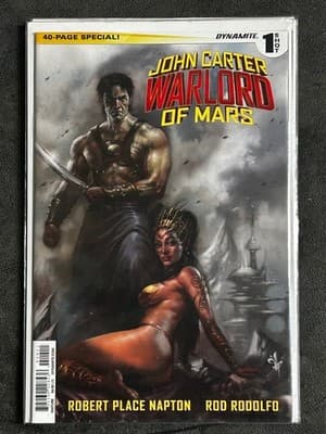 John Carter Warlord of Mars Comic Lot Dynamite #1 Sketch Variant & #8 40-Page - Thumbnail 2