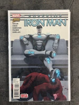 Marvel Superior Iron Man Comic Lot Issues 002 004 005 006 007 008 009 Bagged - Thumbnail 3