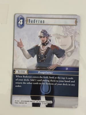 Final Fantasy TCG Baderon 5-132R XIV Proprietor Backup Rare Card Square Enix - Image 1