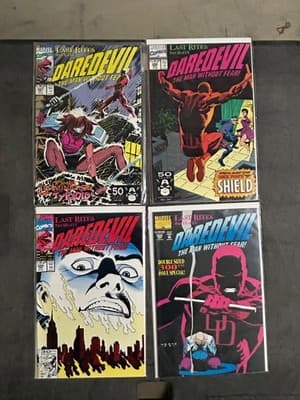 Marvel Daredevil Comic Lot 297 298 299 300 Last Rites 1991 Story Arc Run Set - Image 1