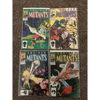 New Mutants #52, 53, 54, 55 (1986 Marvel) Lot of 4 - Image 1