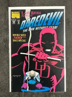 Marvel Daredevil Comic Lot 297 298 299 300 Last Rites 1991 Story Arc Run Set - Thumbnail 5