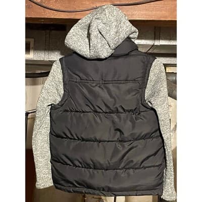 Weatherproof Vintage Small Boys Sherpa Lined Hooded Puffer Vest - Thumbnail 5