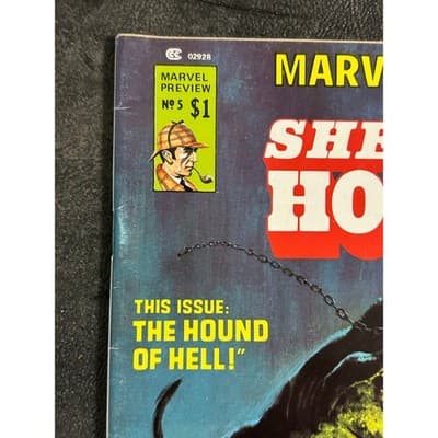 Marvel Preview #5 (1976 Curtis Magazine) Sherlock Homes Hounds of Hell - Thumbnail 2