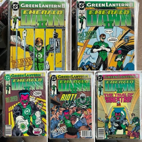 Green Lantern Emerald Dawn II #1 - 3, 5, 6 (1991 DC) Sinestro Lot Of 5 - Image 1