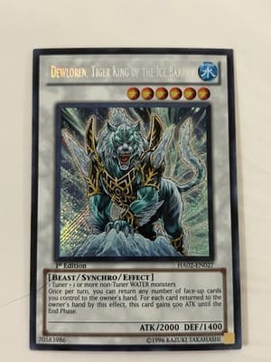 Dewloren, Tiger King of the Ice Barrier Hidden Arsenal Yugioh HA02-EN027 SR - Thumbnail 3