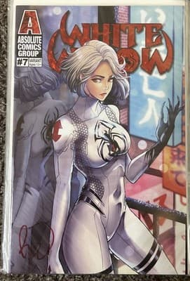 White Widow #7 (2023 Absolute) Variant Signed Benny Powell W/COA Auto - Image 1