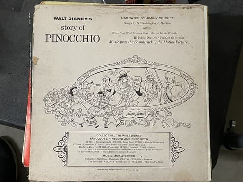 A Disneyland Record, Disney's Pinocchio, Complete Story, Music, Songs, And Book - Thumbnail 4