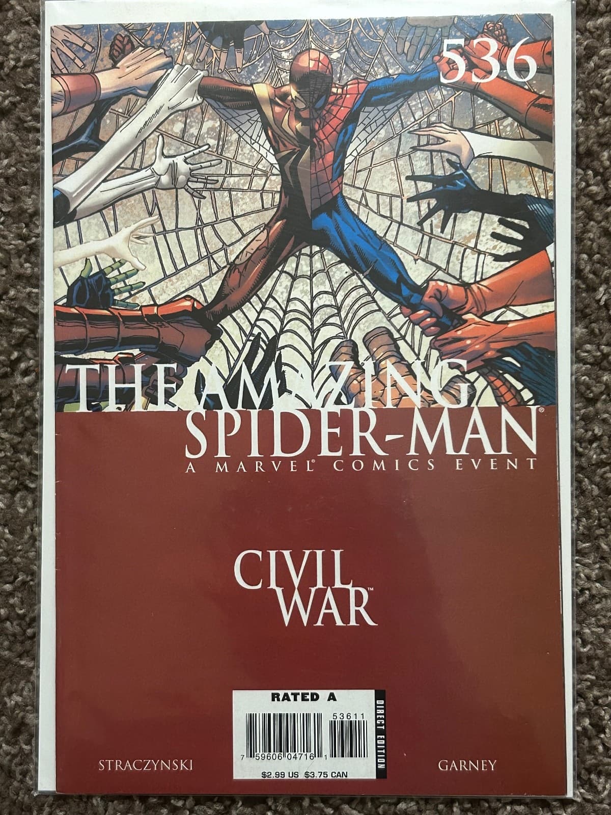Amazing Spider-Man #535 & 536 (2007 Marvel) Lot Of 2 - Civil War - Thumbnail 3
