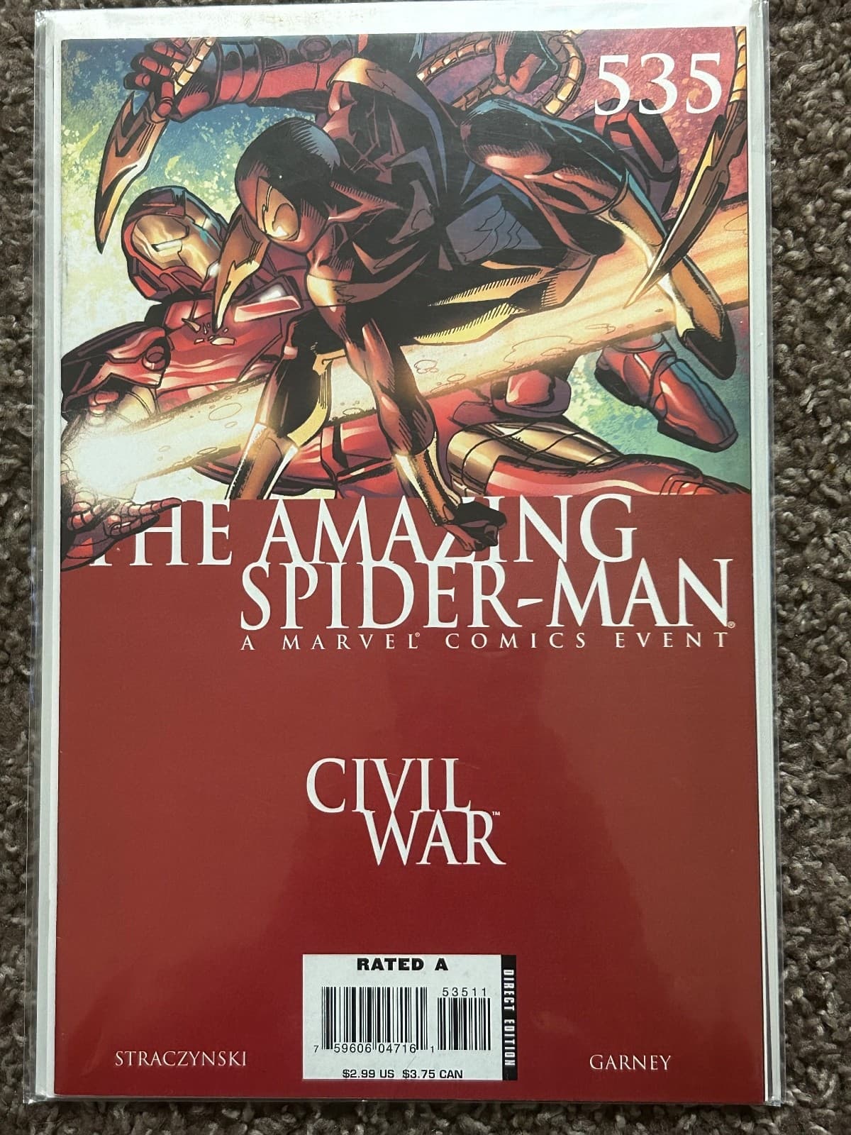 Amazing Spider-Man #535 & 536 (2007 Marvel) Lot Of 2 - Civil War - Thumbnail 2