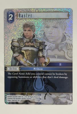 Final Fantasy TCG Rasler Backup Prince Final Fantasy XII 5-166S Foil Holo 2006 - Image 1