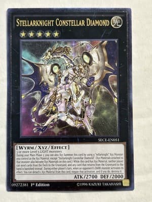 Stellarknight Constellar Diamond Secrets of Eternity Yugioh 1st Ed SECE-EN051 UR - Thumbnail 3