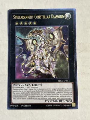 Stellarknight Constellar Diamond Secrets of Eternity Yugioh 1st Ed SECE-EN051 UR - Image 1