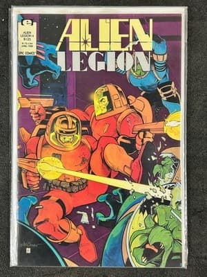 Alien Legion Epic Comics #4 #5 1988 VF Vintage Comics April June Bagged Boards - Thumbnail 2