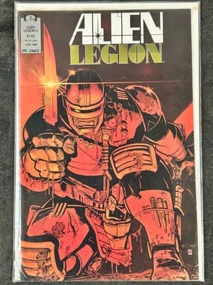 Alien Legion #1 #2 #4 #5 Epic Comics 1987-1988 Lot Bagged Boarded First Issue - Thumbnail 5