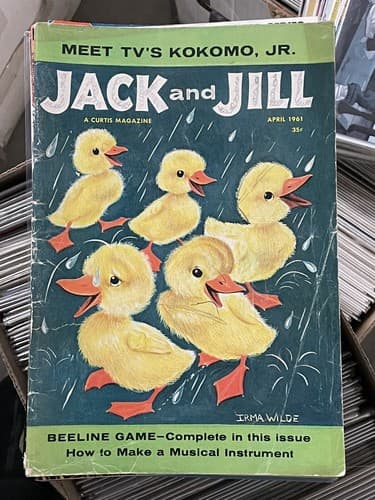 Jack & Jill Magazine April 1961 Vintage Childrenâs Entertainment Kokomo Jr TV - Image 1