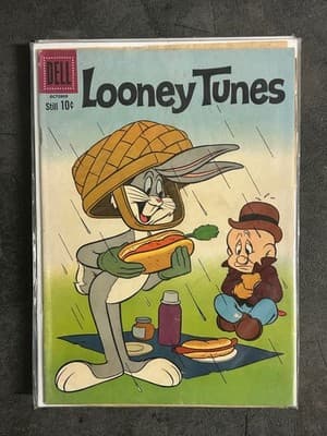 Dell Looney Tunes Comics Lot of 5 Merrie Melodies Vintage Bugs Bunny Porky Pig - Thumbnail 2