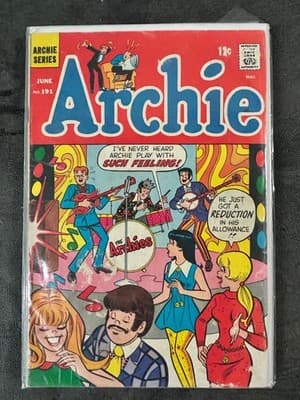 Archie Comics Lot 5 Issues No 191 192 193 194 195 12-15c Vintage Classic - Thumbnail 2