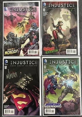 Injustice Gods Among Us Year Five Comics #6 #8 #9 #10 DC Comics 2016 Set Direct - Image 1
